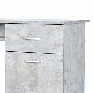 Sally - scrivania in legno di pino con 1 anta + 1 vano + 1 cassetto - 100x50x73 cm