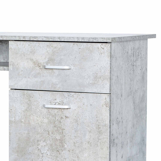 Sally - scrivania in legno di pino con 1 anta + 1 vano + 1 cassetto - 100x50x73 cm