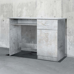 Sally - scrivania in legno di pino con 1 anta + 1 vano + 1 cassetto - 100x50x73 cm