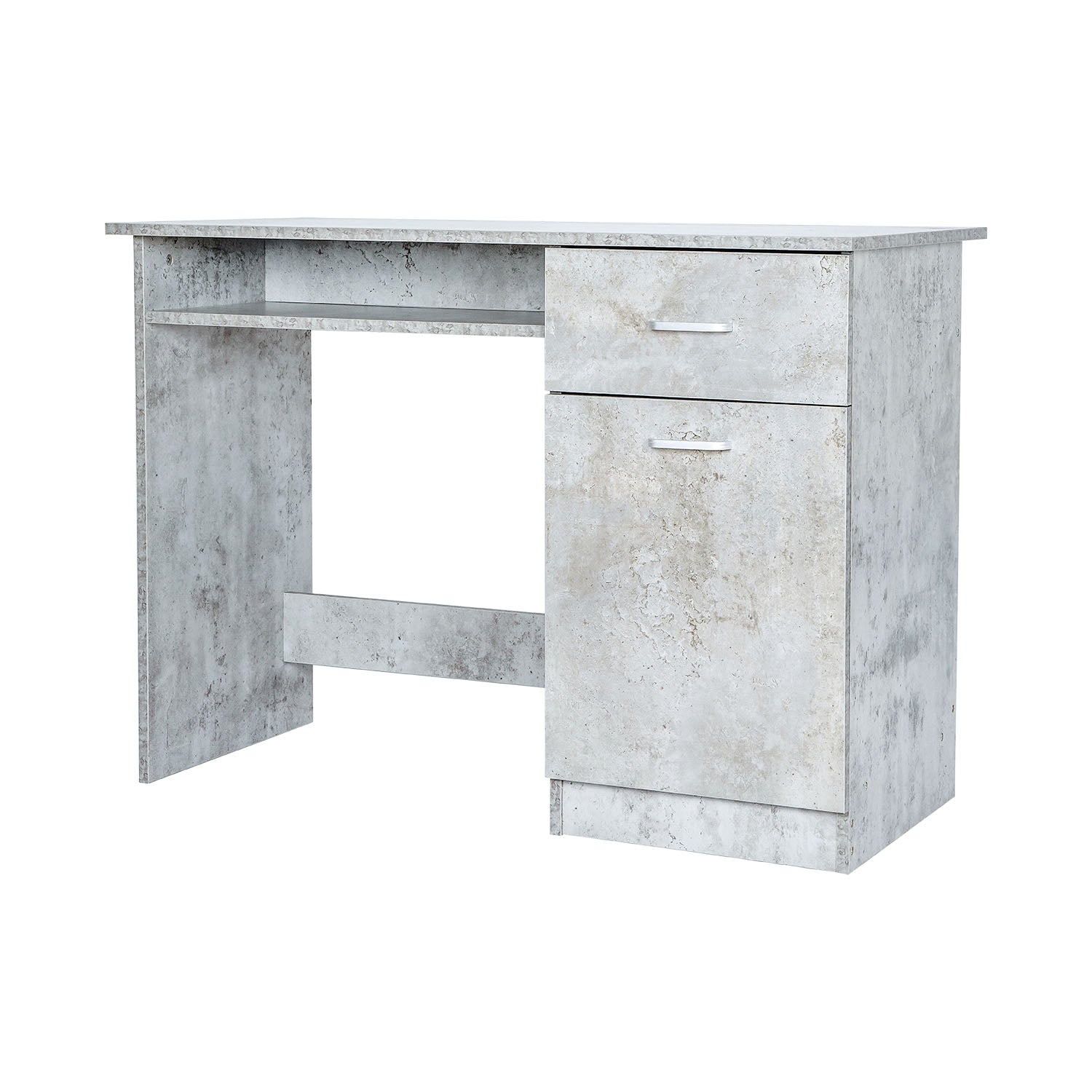 Sally - scrivania in legno di pino con 1 anta + 1 vano + 1 cassetto - 100x50x73 cm