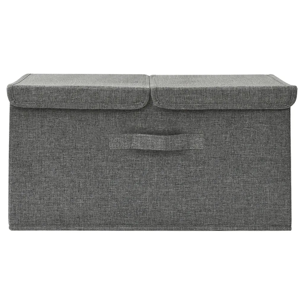 Scatola Portaoggetti in Tessuto 50x30x25 cm Antracite CFW1312450