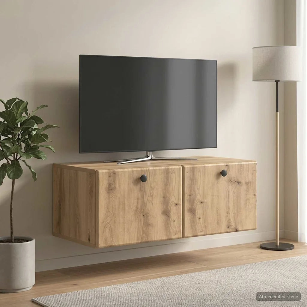 Mobile Porta TV da Muro 78,5 x 41 x 30 cm Rovere Artigianale 899204