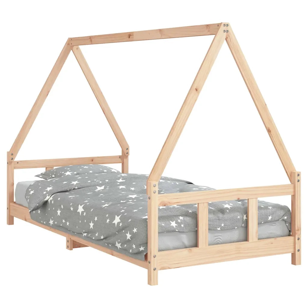 Giroletto per Bambini-Struttura Letto Bambini 90x200 cm in Legno Massello di Pino 795407