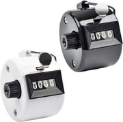Contatore metallico clicker - contatore a 4 cifre per contatore di persone - coaching e golf - contatore di giri e maglia - 2 pezzi