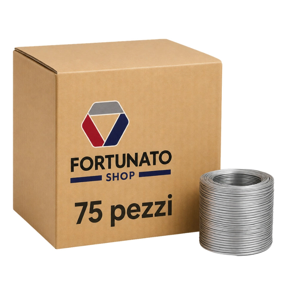 Kit filo cotto bianco argenteo per armature in cemento armato bobina 300 g *** pezzi 75, confezione 1