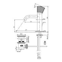 Miscelatore monocomando lavabo con scarico - serie Celebrity