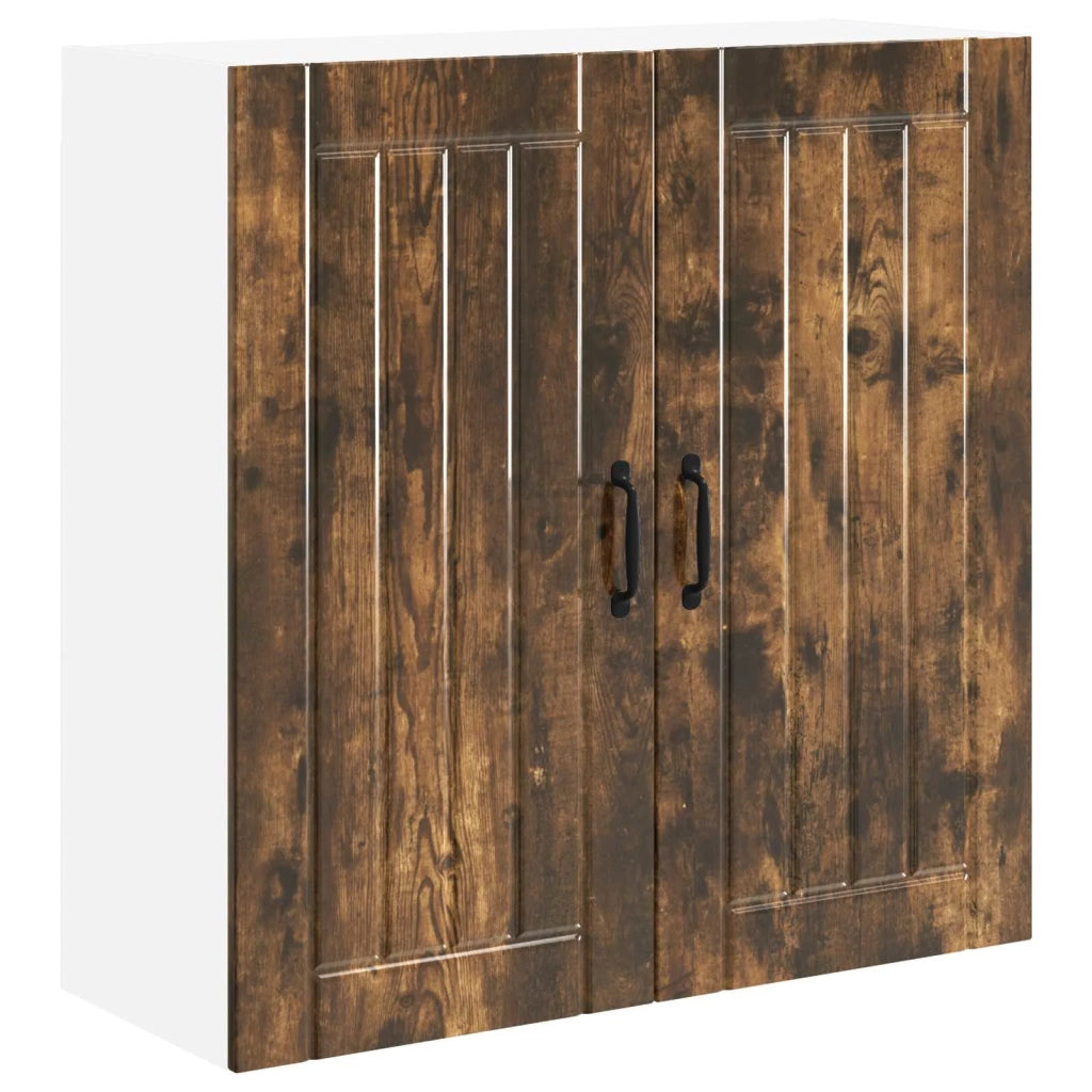 Armadietto a muro LUCCA Rovere Fumo 80 x 31 x 80 cm