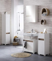 Cassettiera per bagno alta - 302 x 1645 x 33 cm - cassettiera per bagno alta in bianco