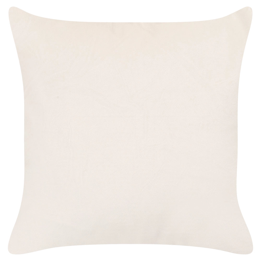 Set di 2 cuscini in cotone beige e giallo 45 x 45 cm con motivo a fiori soggiorno cameretta camera da letto