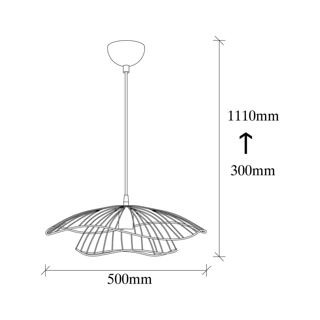 Reghena, Lampada a Sospensione 892opv1674, Nero