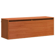 Armadietto a Muro | Mobile a Parete Marrone cerato 100 x 30 x 35 cm Pino massello