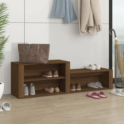 Scarpiera-Scaffale per scarpe Rovere Marrone 150x35x45 cm in Legno Multistrato
