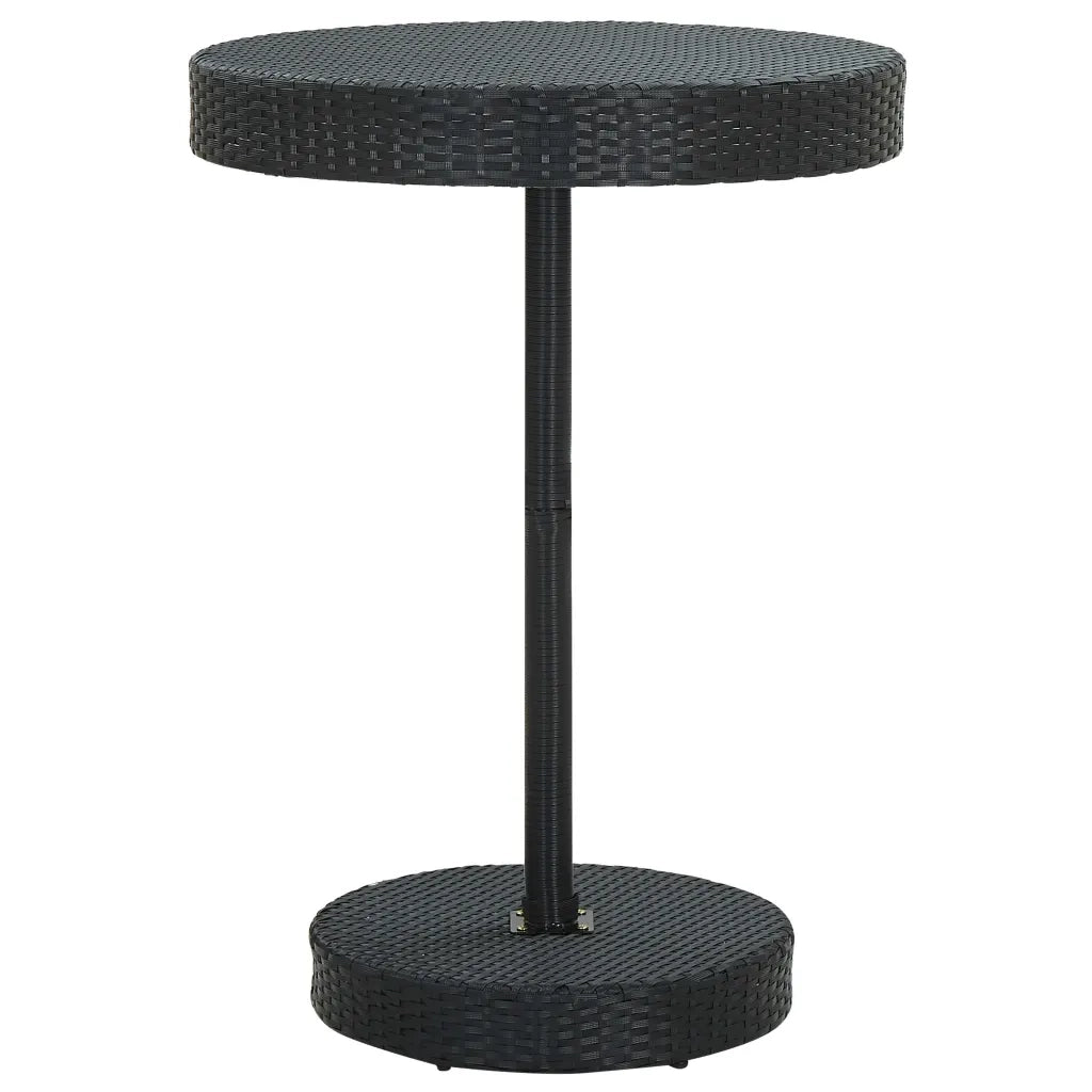 Set Bar da Giardino 5 pz con Cuscini Polyrattan Nero 3064762