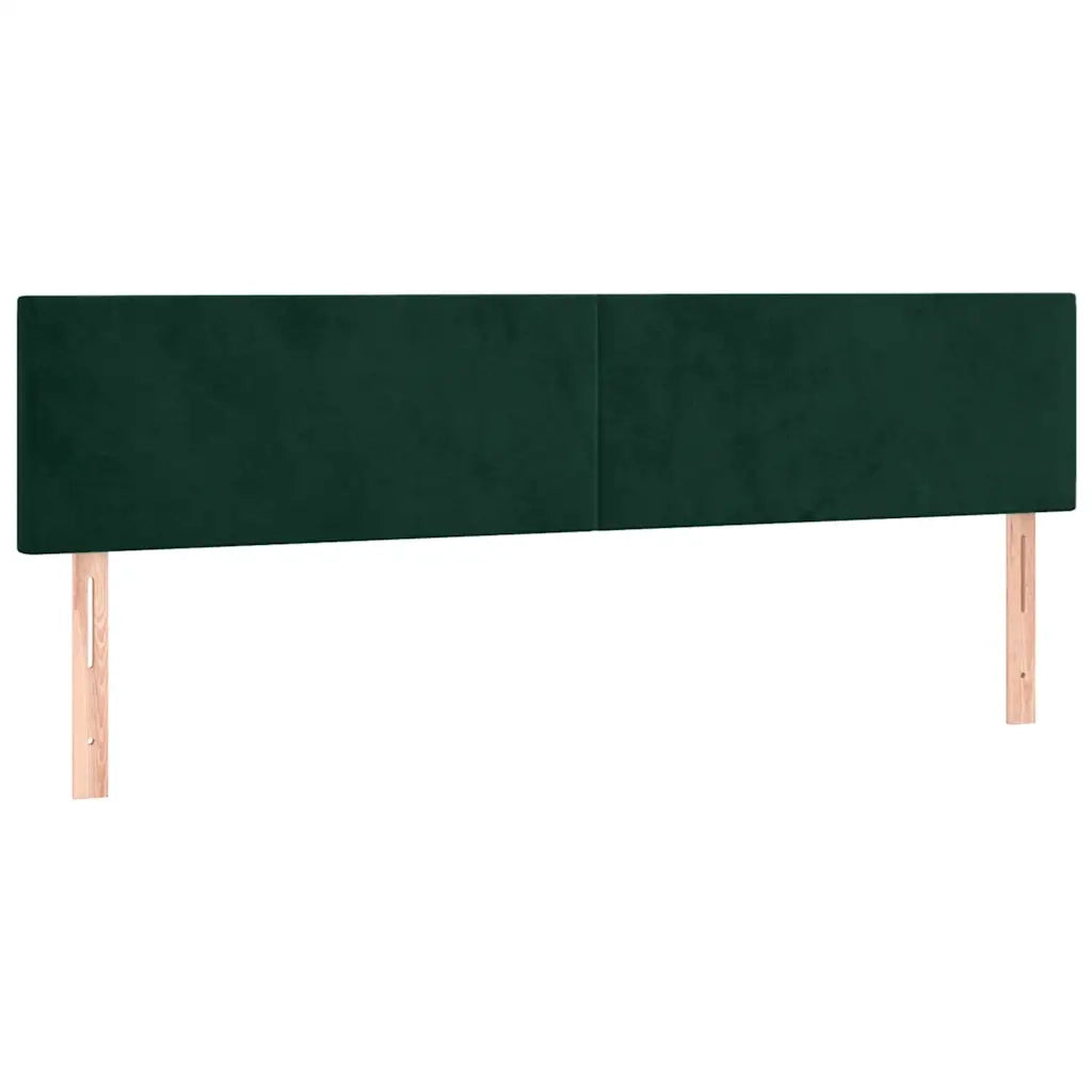Giroletto a Molle con Materasso Verde Scuro 120x190 cm Velluto