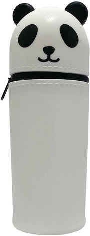 Pennafitta per penna con supporto in silicone con chiusura telescopica e design panda per bambina, modello B.