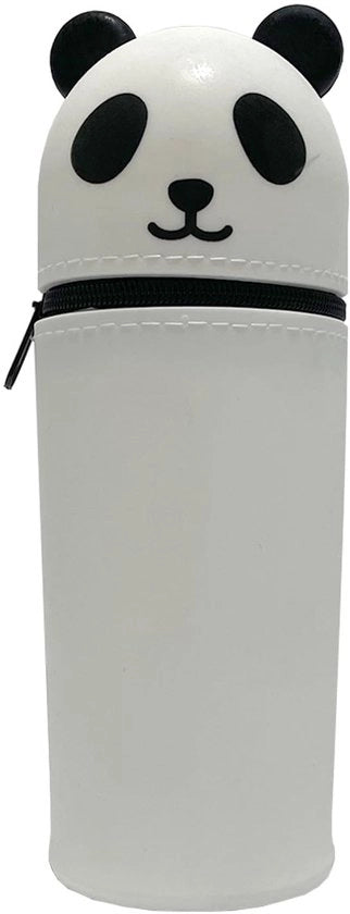 Pennafitta per penna con supporto in silicone con chiusura telescopica e design panda per bambina, modello B.