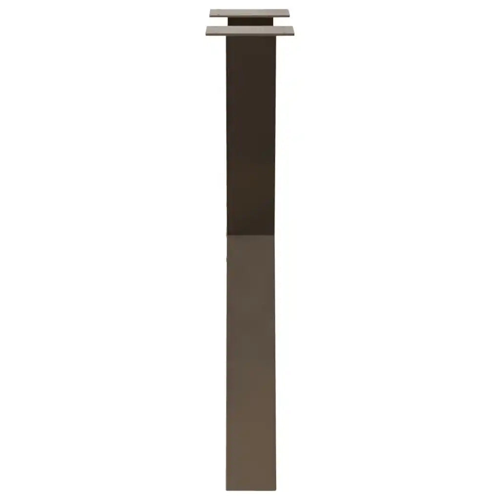 vidaXL Gambe per tavolo da pranzo a forma di X 2 pz in acciaio naturale 50x(72-73) cm