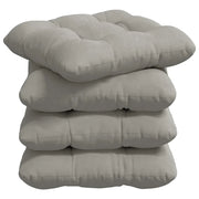Cuscini per Seduta 4 pz | Cuscini per sedie Grigio chiaro 45 x 45 cm