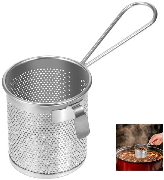 Set di Pastaeef in Acciaio Inossidabile con Manico, Cucina a Maggiorazione Fine e Scolapasta per Noedle e Spaghetti