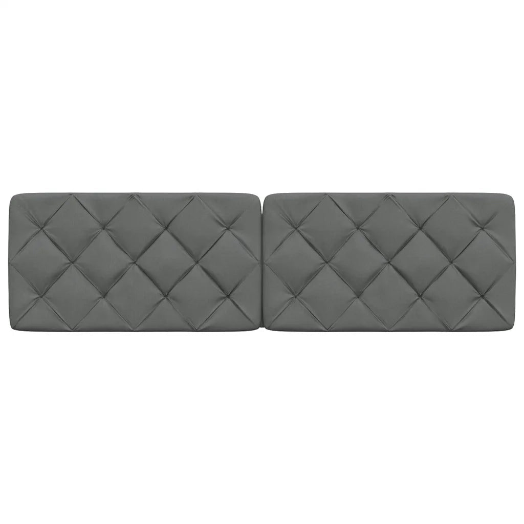 Cuscino Testiera Grigio Scuro 180 cm in Tessuto