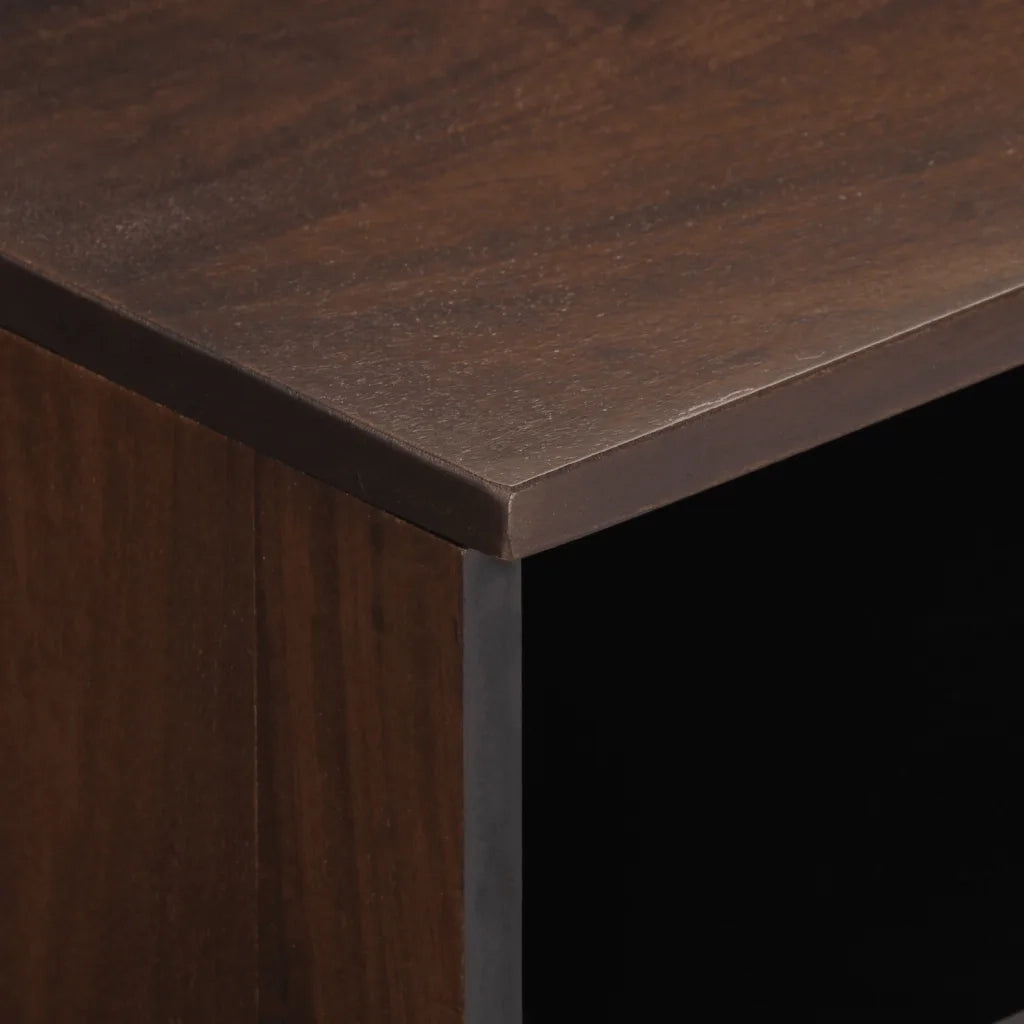 Mobile Porta TV Marrone 100x34x46 cm in Legno di Mango