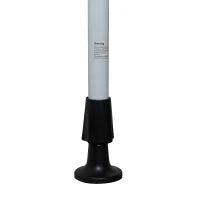 Tenda da Sole da Esterno 2x1.5m a Rullo con Manovella, Altezza e Angolazione Regolabile, Grigio