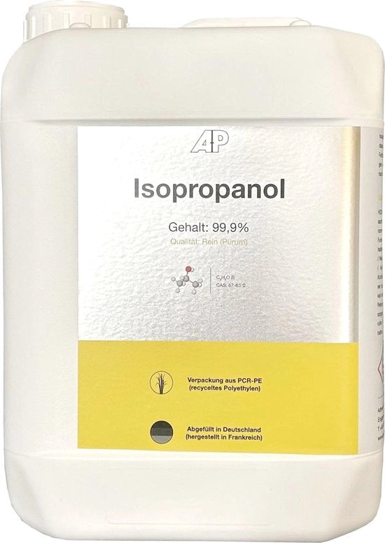 Isopropanolo 99,9% - 5 Litri, Miscela Pura, Pulente e Desgrassante