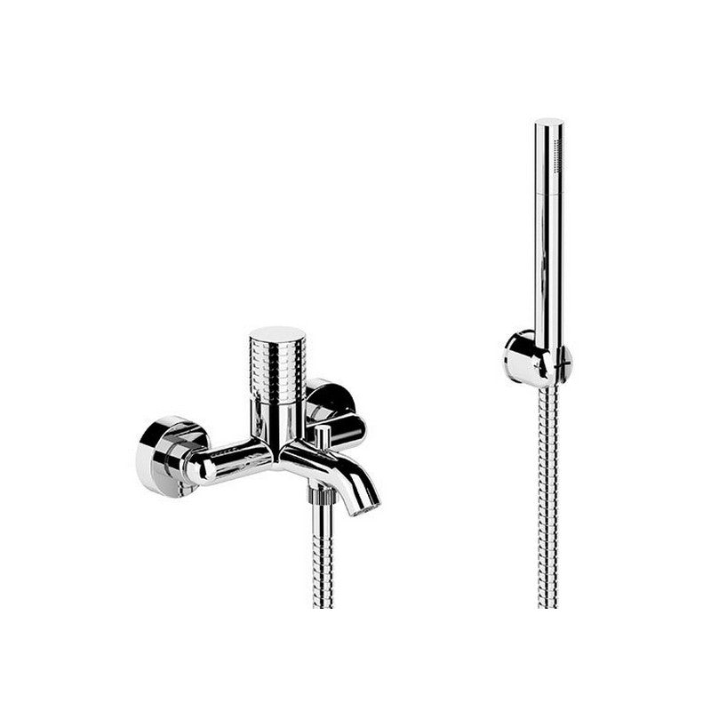 Miscelatore vasca esterno con flessibile cm 150 e doccetta a 1 funzione - serie Celebrity