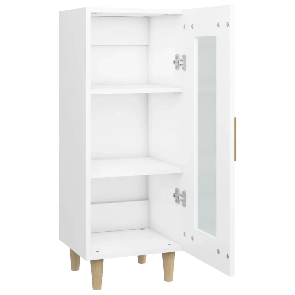 Credenza | Madia | Buffet da pranzo | Armadio da pranzo Bianca 34,5x34x90 cm in Legno Multistrato