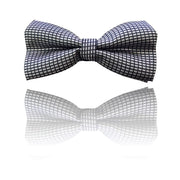 Trade Shop - Papillon Quadri Bianco Nero Cravattino Farfallino Cravatta Frack Papion -