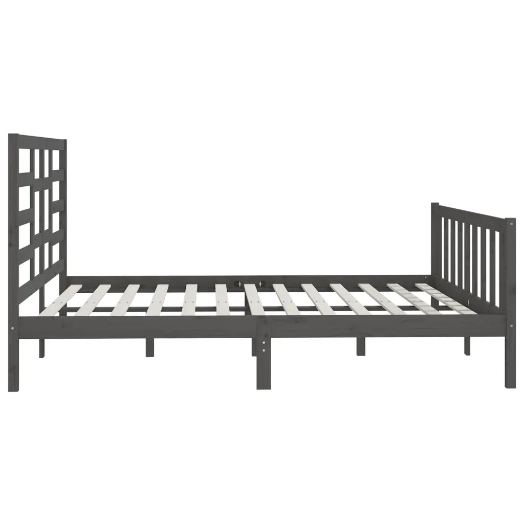 Giroletto Grigio in Legno Massello di Pino 200x200 cm 3107635
