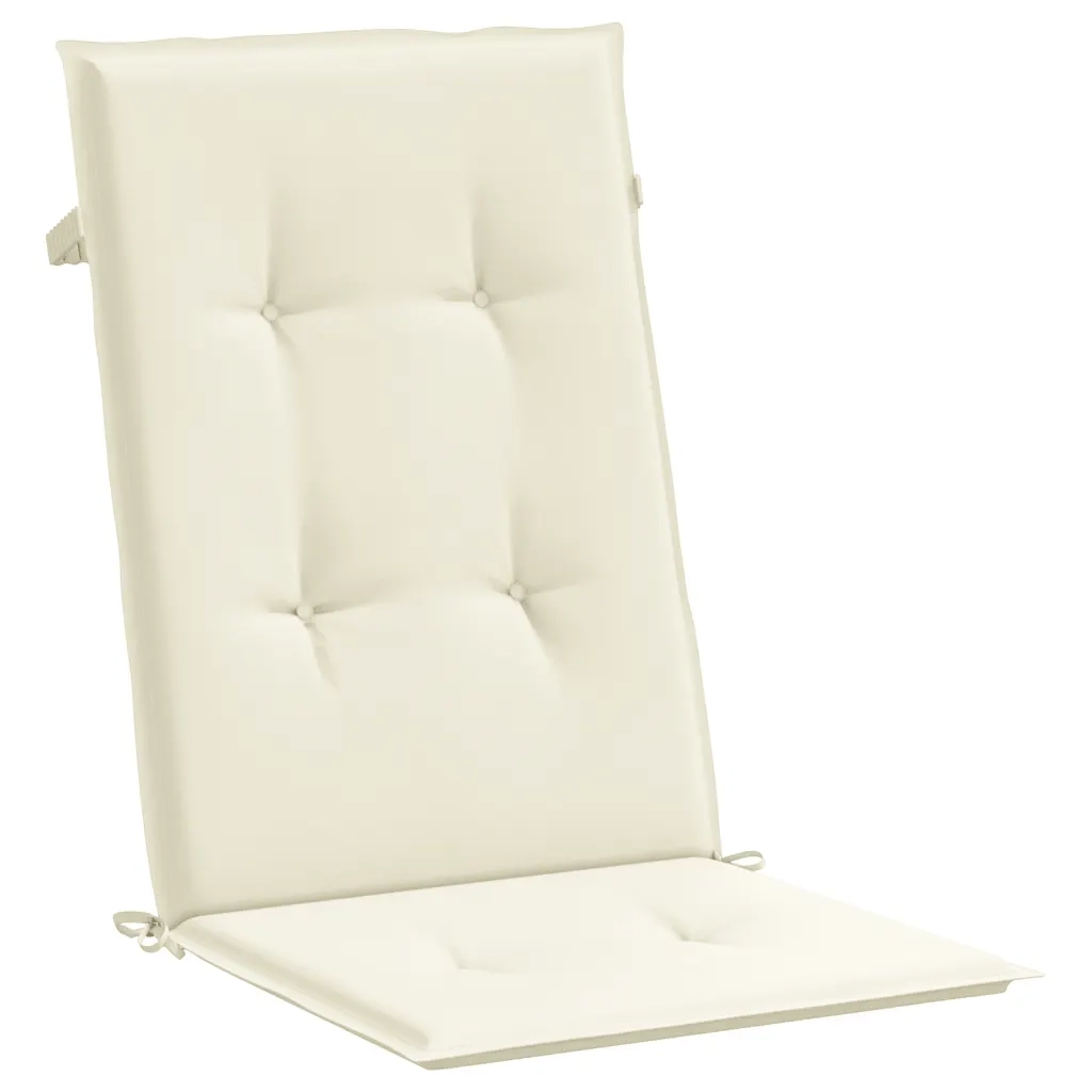 Cuscini per Sedie da Giardino 6 pz Crema 120x50x3 cm cod mxl 47484