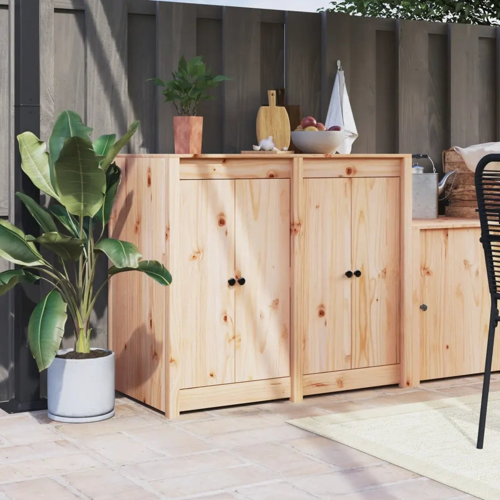 Ante da Cucina da Esterno MEPPEL 2pz 50x9x82 cm Legno Massello di Pino 832358