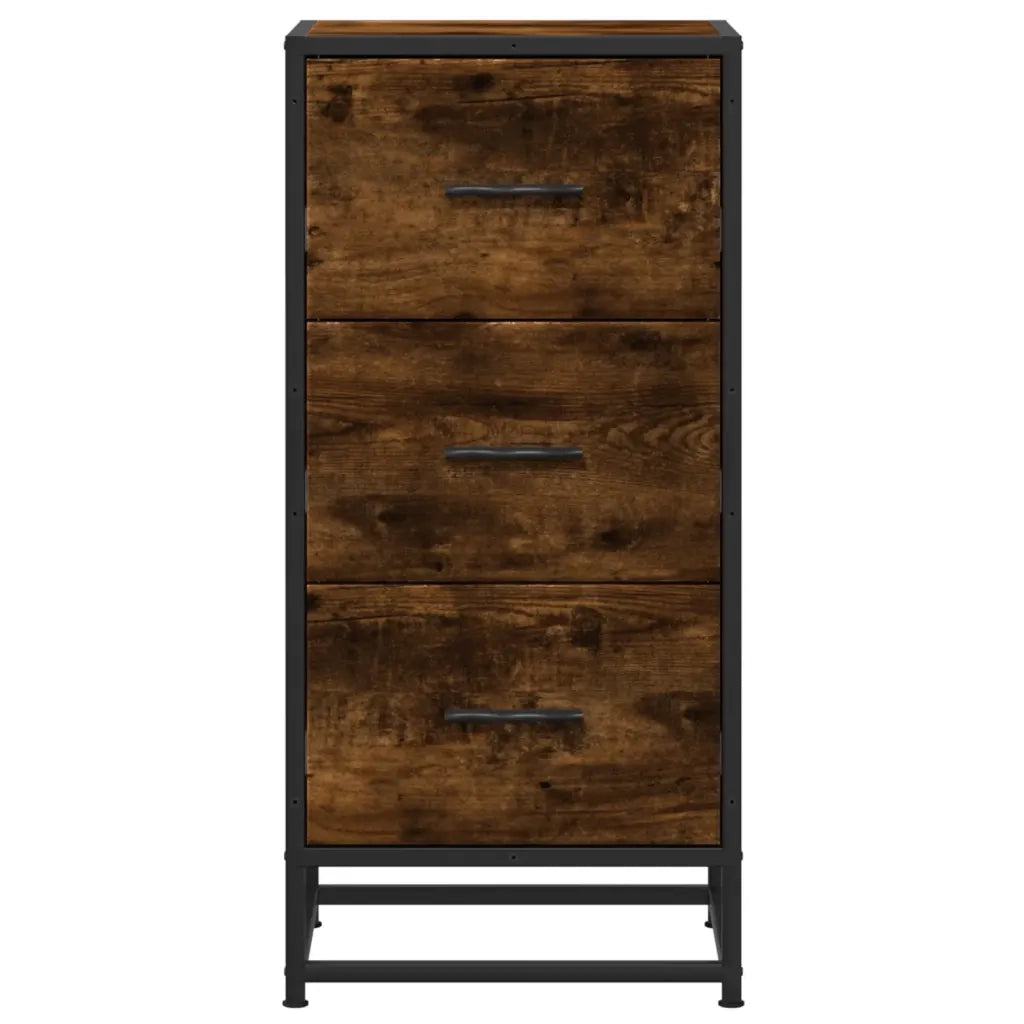 Credenza Rovere Fumo 35,5x35x76 cm in Truciolato