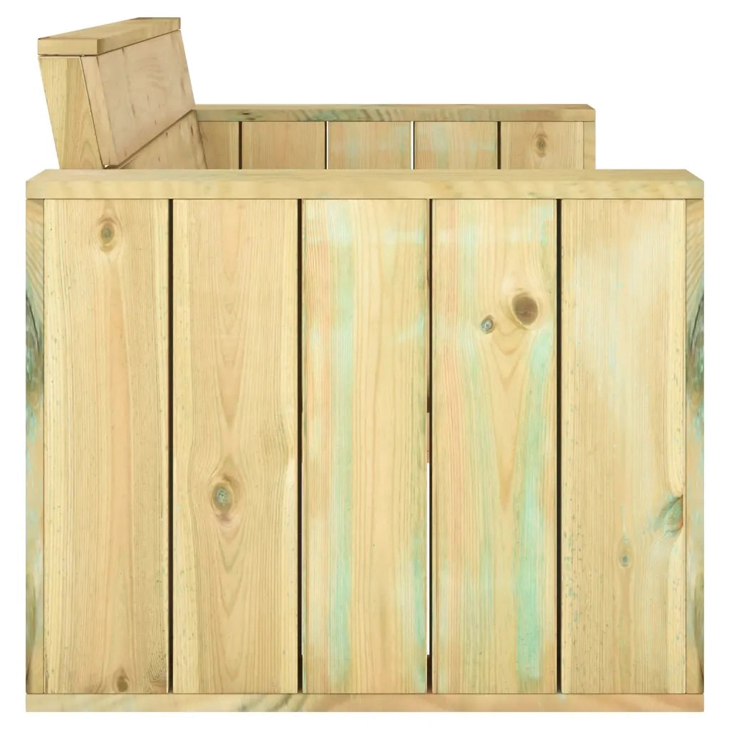 Set Salotto da Giardino 4 pz Legno Massello di Pino Impregnato 3096637