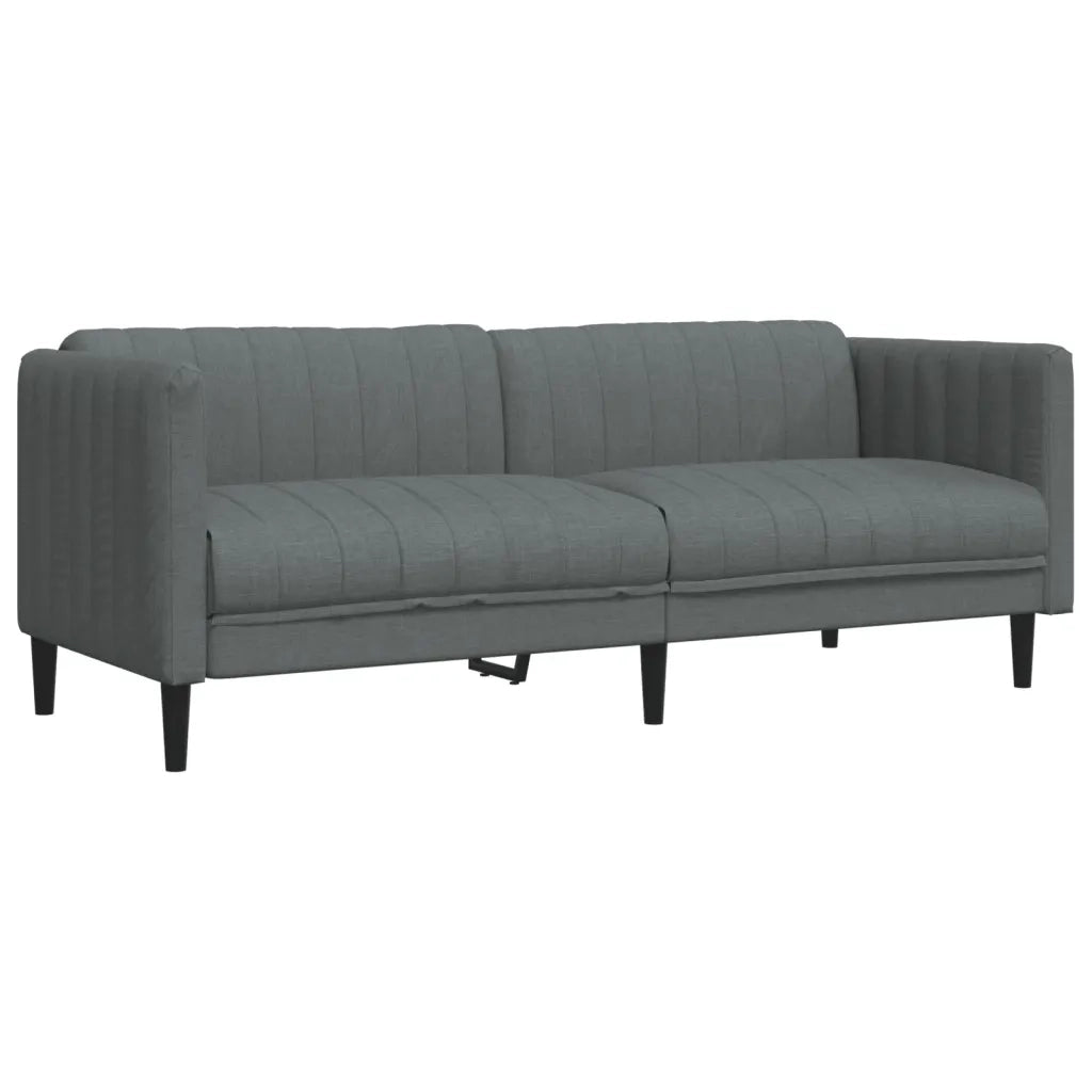 Set di Divani 3 pz Grigio Scuro in Tessuto 3209230