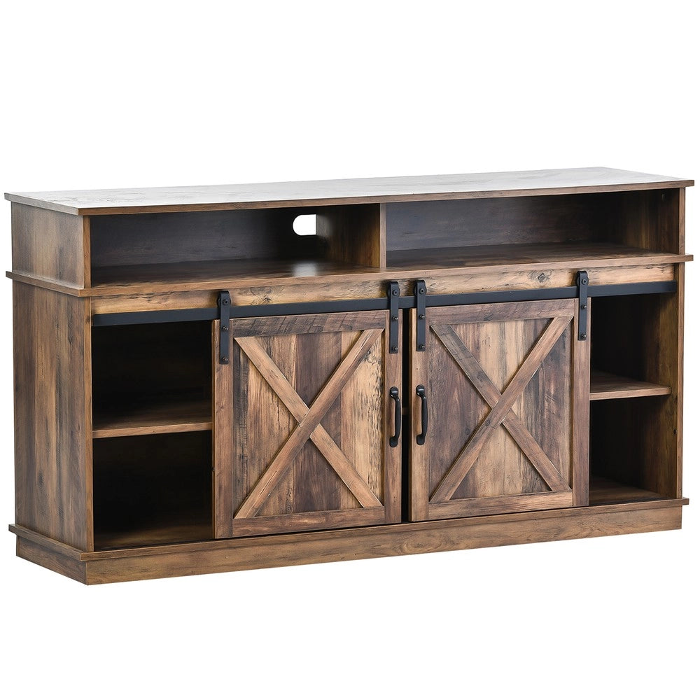 Mobile TV Sideboard con Ante Scorrevoli ¨C Xylo ¨C Legno, 148x40x78 cm