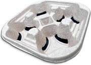 Composteerabili contenitori per bicchieri - 180 contenitori per bicchieri per imballaggio - aiuto di trasporto stabile - 4 bicchieri da caffè - 21 x 21 x 4 cm