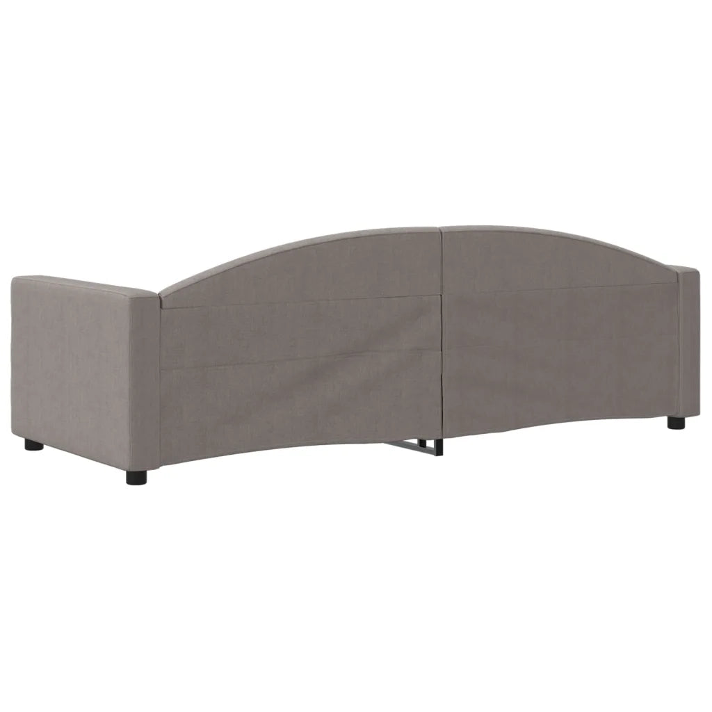 Letto singolo | Letto per adulti | Letto da Giorno Tortora 80x200 cm in Tessuto