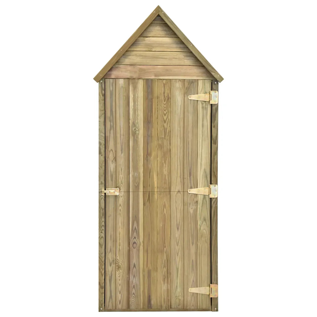 Capanno da Giardino con Porta 69,5x32x178 cm in Pino Impregnato 46358