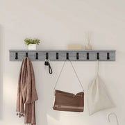 vidaXL Appendiabiti a muro Grigio sonoma 100 x 10.5 x 10.5 cm