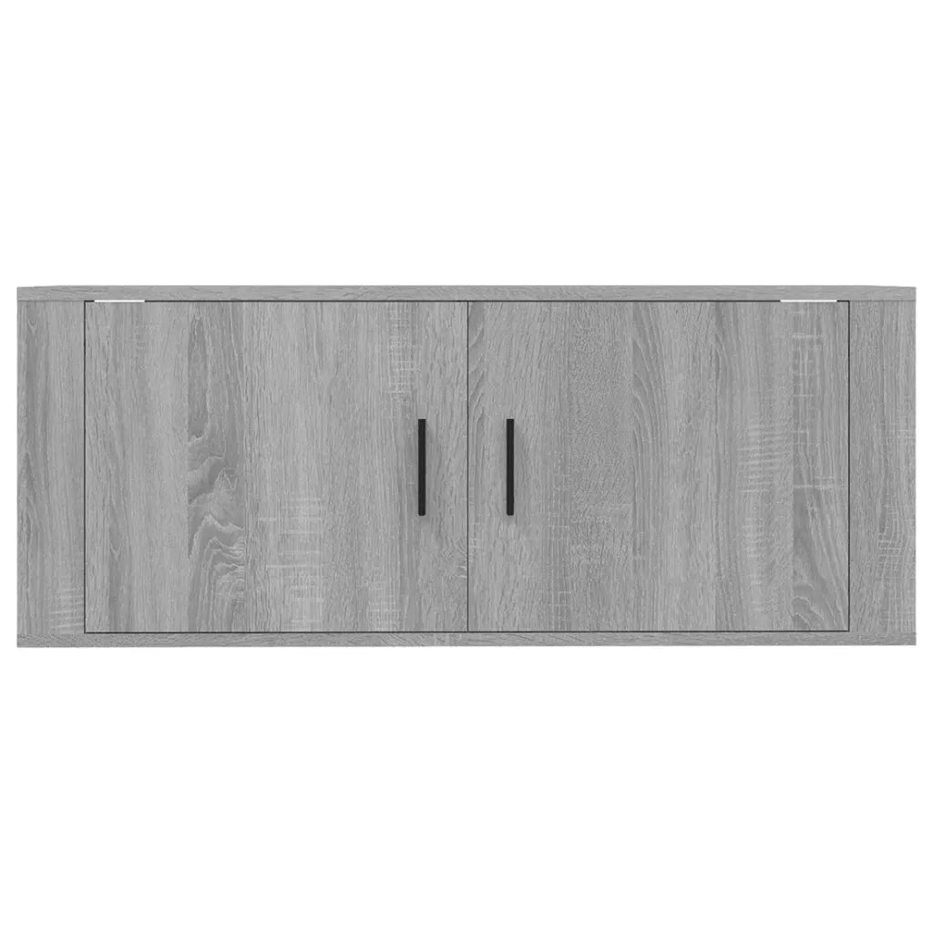 Mobile Porta TV a Parete-Credenza per TV sospesa grigio sonoma 100x34,5x40 cm