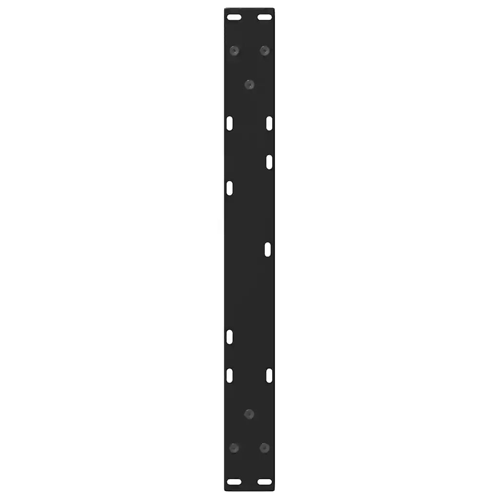 Gambe per Tavolino da CaffÃ¨ a Forma di V 2 pz Nere 70x(42-43,3) cm Acciaio
