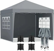 Pavilione da Festa - Tenda da Giardino - Luxe Tenda da Festa Opvoluta - Tenda da Festa Easy Up - Tenda da Festa 3 x 3 m