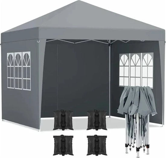 Pavilione da Festa - Tenda da Giardino - Luxe Tenda da Festa Opvoluta - Tenda da Festa Easy Up - Tenda da Festa 3 x 3 m
