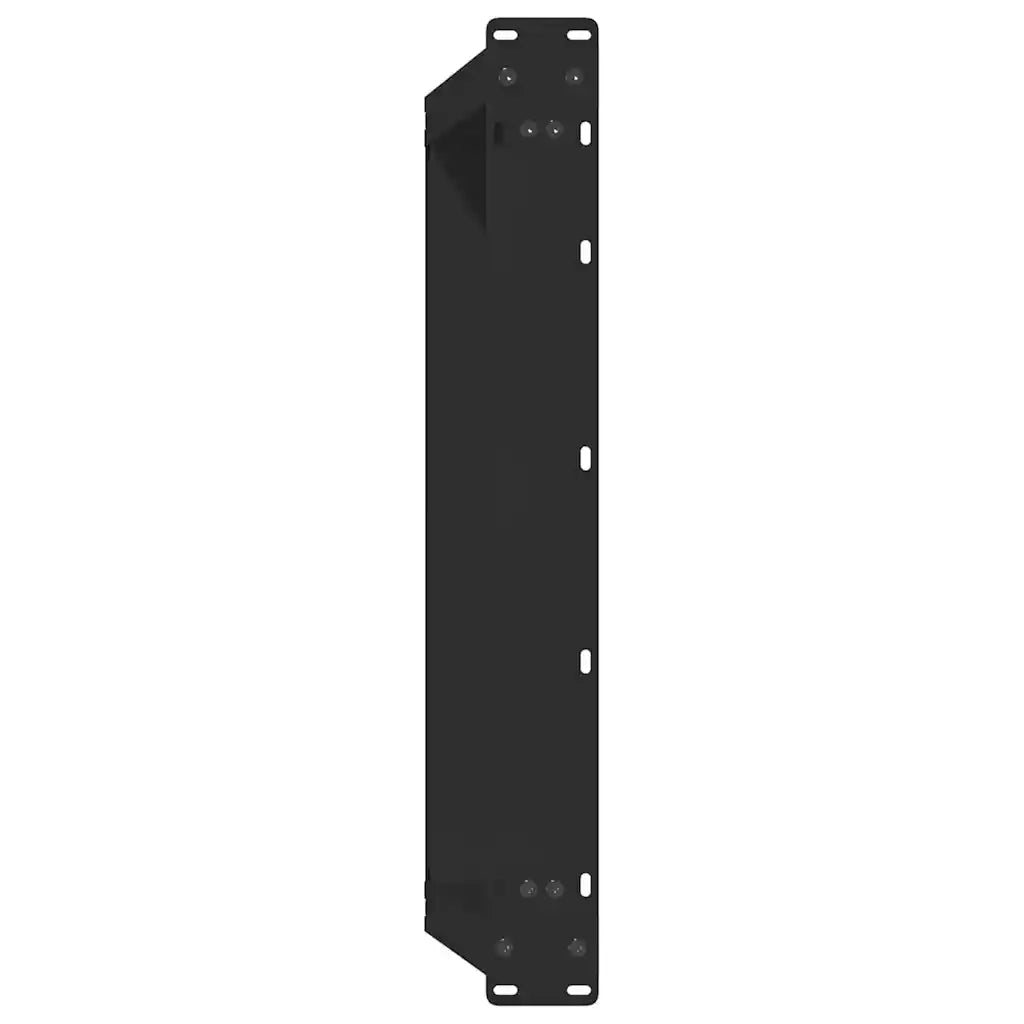 vidaXL Gambe per Tavolino da Caffè a Forma di U 2 pz Nere 70x(30-31) cm Acciaio