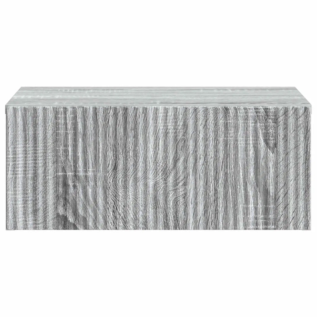 Mobiletto da notte a muro Grigio Sonoma 49 x 34,5 x 20 cm 898457