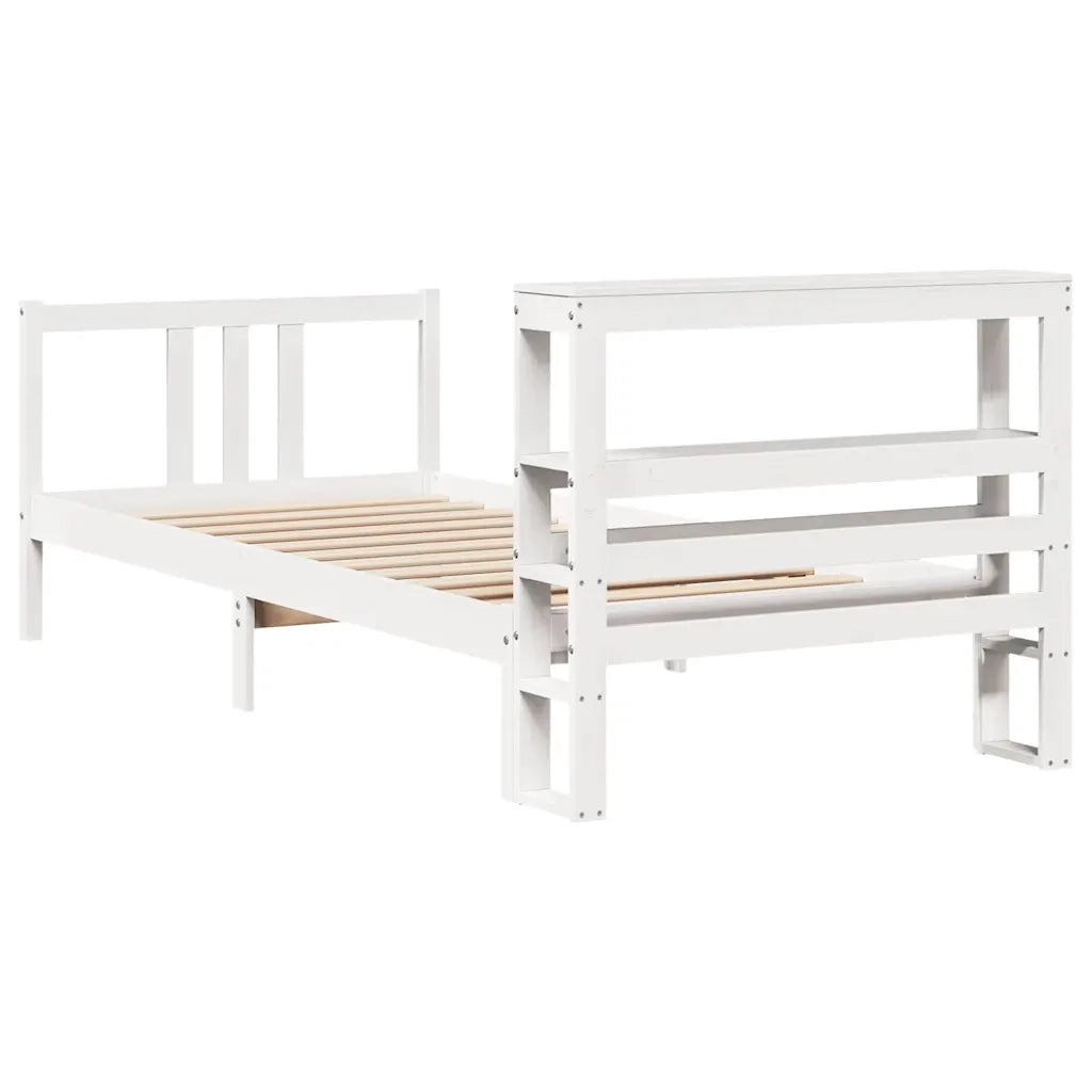 Giroletto con Testiera senza Materasso Bianco 90x200 cm 3305964