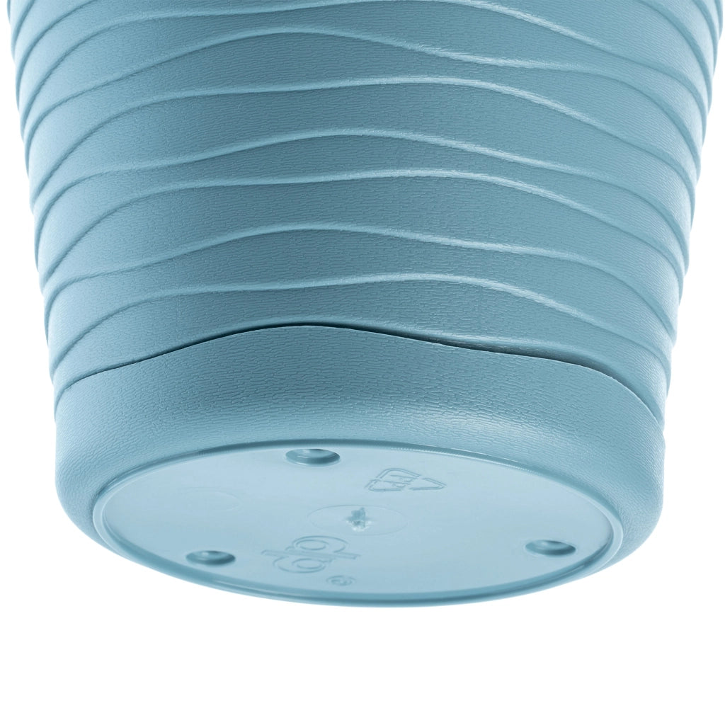 Vaso da fiori KADAX da 30 cm, con coperchio in plastica e supporto.