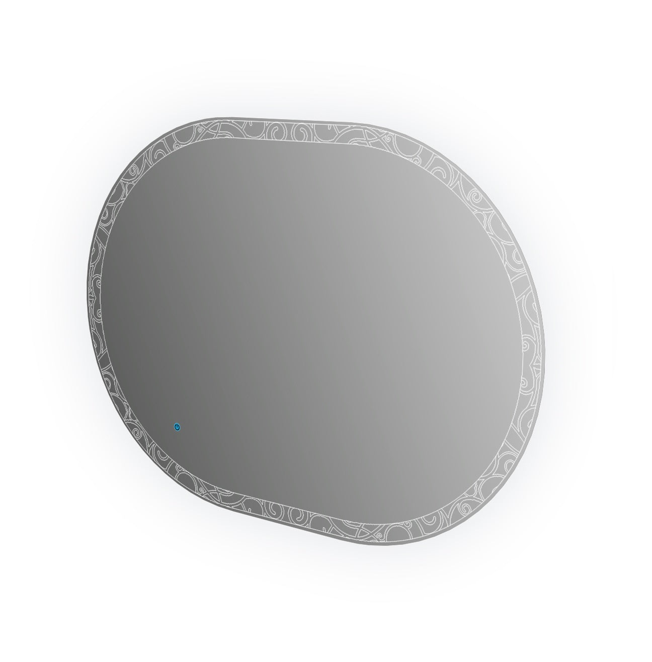 Specchio illuminazione led con disegno lavorato Made in Italy 44997